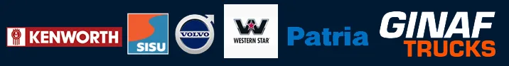 Kenworth, Sisu, Volvo, Western Star, Patria, Ginaf Trucks